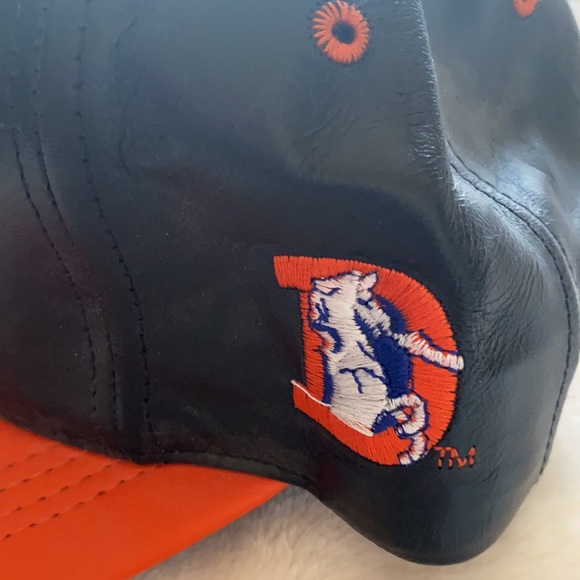 Denver Broncos genuine leather cap! NWT - Picture 3 of 10